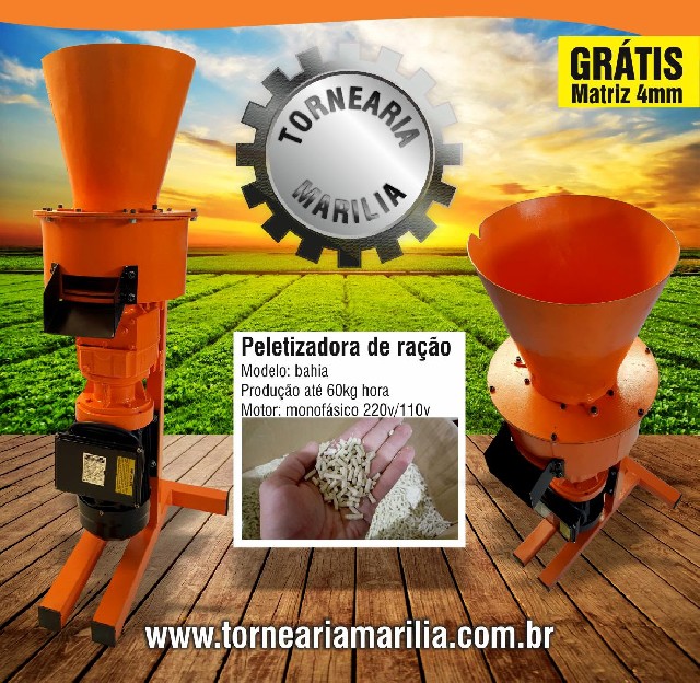 Peletizadora bahia - motor 2cv até 60kg hora
